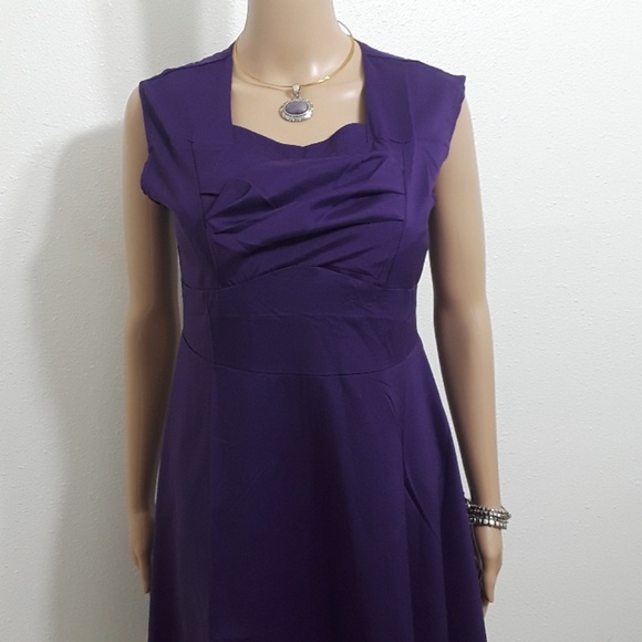 new plus size purple dress - Picture 6 of 7